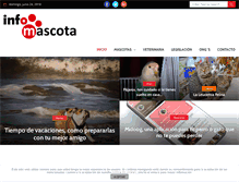 Tablet Screenshot of infomascota.com